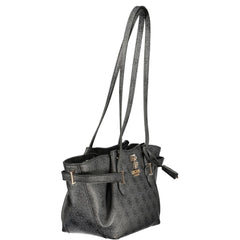 Black Polyurethane Women's Handbag