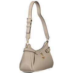 Grigio Polyurethane Women's Handbag