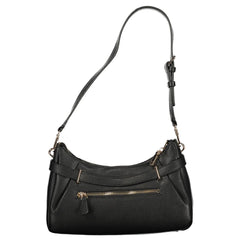 Black Polyurethane Women Handbag