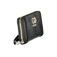 Black Polyurethane Women Wallet