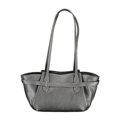 Nero Polyurethane Women Handbag