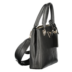 Black Polyurethane Women's Handbag