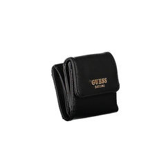 Black Polyurethane Women Wallet