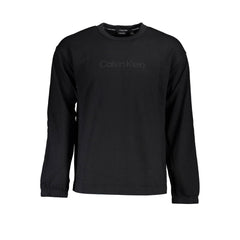 Black Cotton Men Sweatshirt