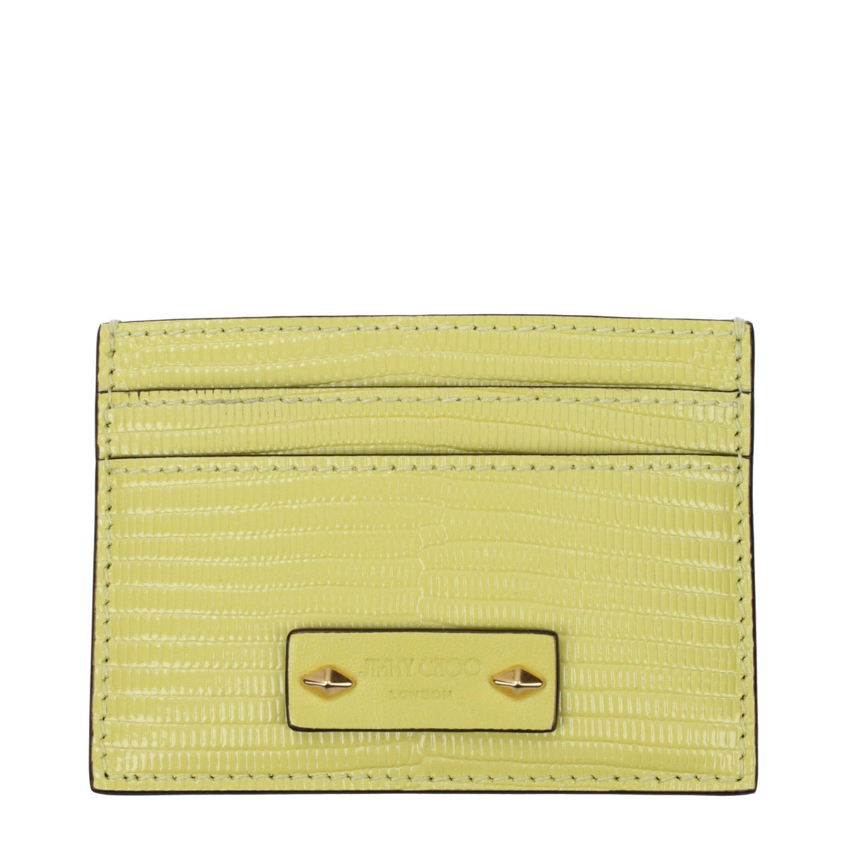 Yellow Leather Cardholder