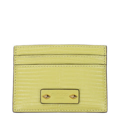 Yellow Leather Cardholder