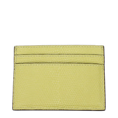 Yellow Leather Cardholder