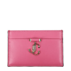 Pink Leather Cardholder