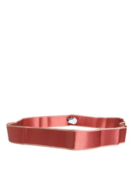 Pink Silk Satin Waist Women Cintura Belt