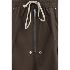 Brown Cotton Bermuda Shorts