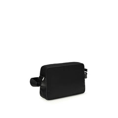 Black Recycled Polyamide Shoulder Bag