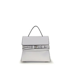 White Calf Leather Bos Taurus Handbag