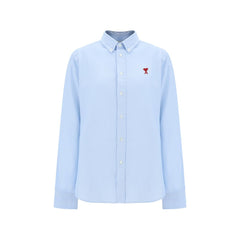 Blue Cotton Dress Shirt