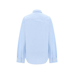 Blue Cotton Dress Shirt