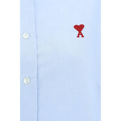 Blue Cotton Dress Shirt
