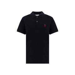 Black Cotton Polo Shirt