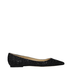 Black Plastic Ballet Flats