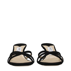 Black Leather Platform Sandals