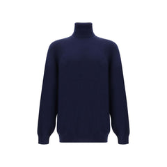 Blue Cashmere Turtleneck