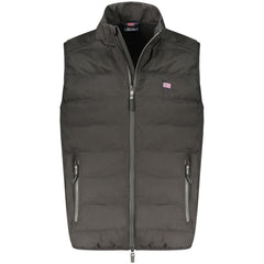 Black Polyester Men's Vest