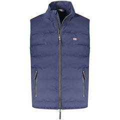 Blu Polyester Men's Vest