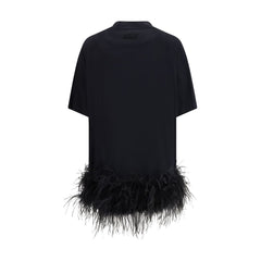 Black Cotton Casual Dress