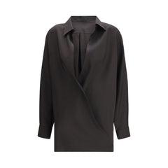 Black Wool Dress Shirt