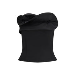 Black Fleece Wool Corset