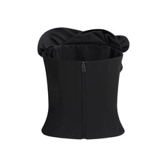Black Fleece Wool Corset