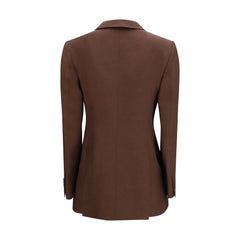 Brown Cotton Blazer