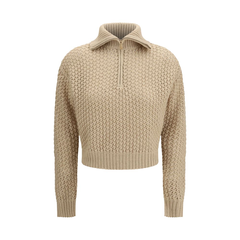 Beige Wool Sweatshirt