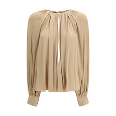 Beige Viscose Blouse