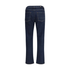 Blue Polyester Slim Fit Jeans
