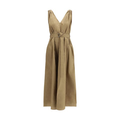 Beige Polyamide Casual Dress