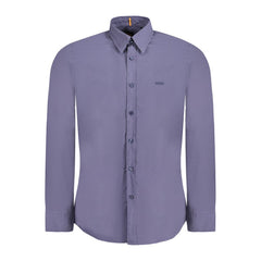 Blue Cotton Men Shirt