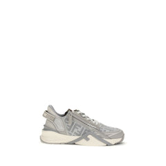 Gray Calf Leather Bos Taurus Athletic Sneakers