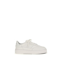 White Calf Leather Bos Taurus Platform Sneakers