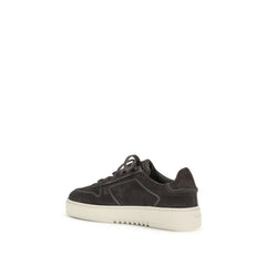 Gray Calf Leather Bos Taurus Low Top Sneakers