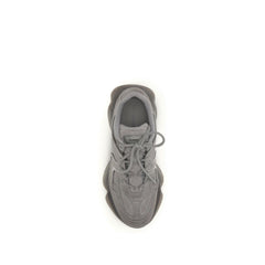 Gray Calf Leather Bos Taurus Chunky Sneakers
