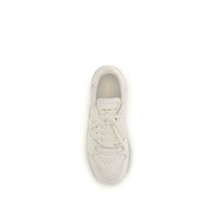 Gray Calf Leather Bos Taurus Low Top Sneakers