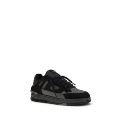 Black Calf Leather Bos Taurus Athletic Sneakers