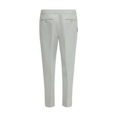 White Linen Casual Pants