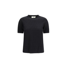Black Viscose T-Shirt