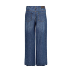 Blue Cotton Jeans Denim