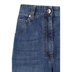 Blue Cotton Jeans Denim
