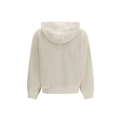 Beige Cotton Hoodie