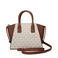 Beige Fabric Handbag