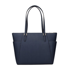 Blue Leather Shoulder Bag