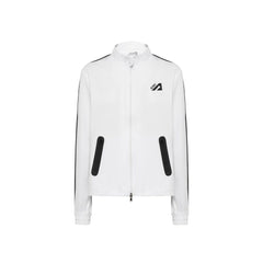 White Elastane Shell Jacket