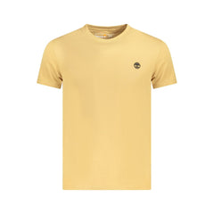 Beige Cotton Men T-Shirt